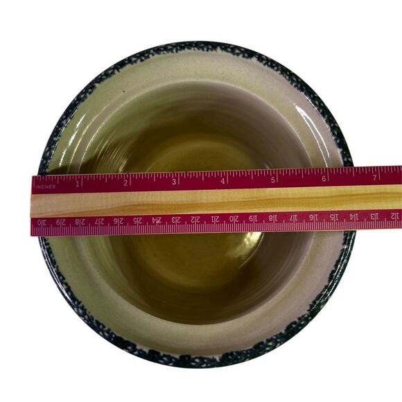 Home & Garden Party Rooster Crock 4” Small Canister Jar & Lid Handmade USA 2000 - Picture 13 of 13